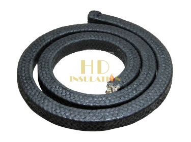 Dây Amiang Tẩm Chì Đen Bóng (Flexible Graphite Packing)