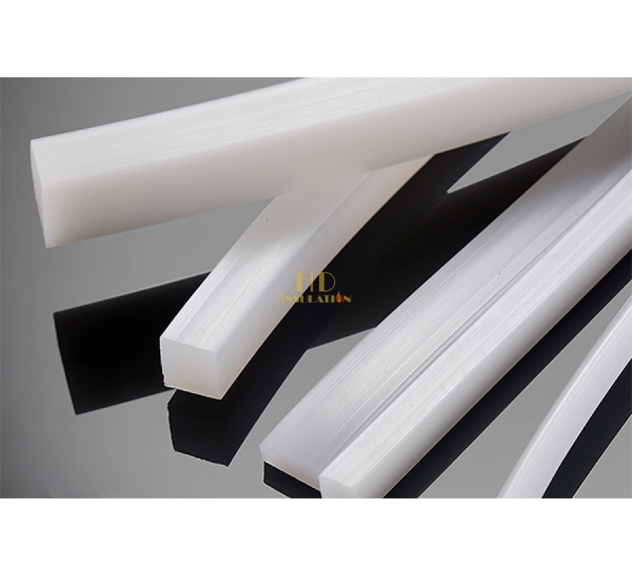Dây Silicone Chịu Nhiệt Dạng Vuông Trắng 