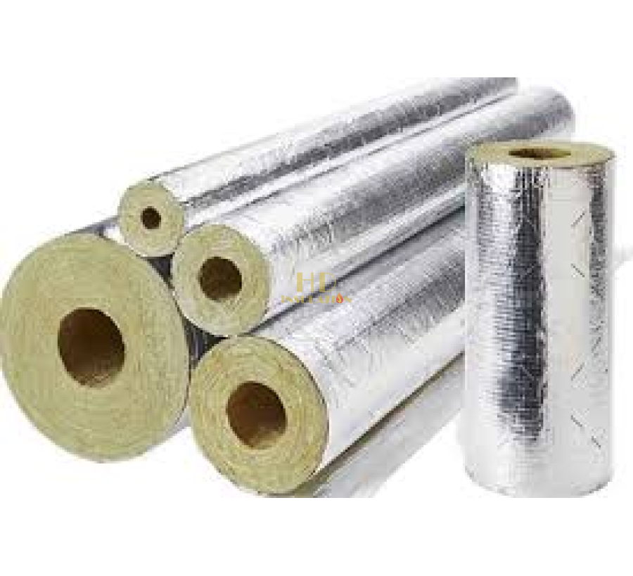 Bông Sợi Khoáng (Rockwool) Dạng Ống Đã Định Hình -Cách Nhiệt Cách Âm